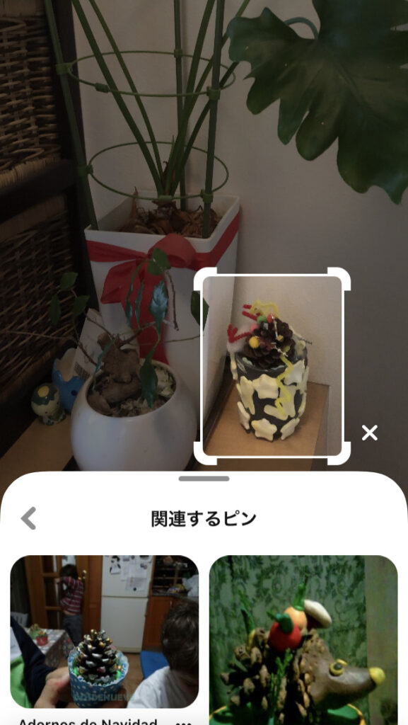 Pinterestレンズ‐画像指定2